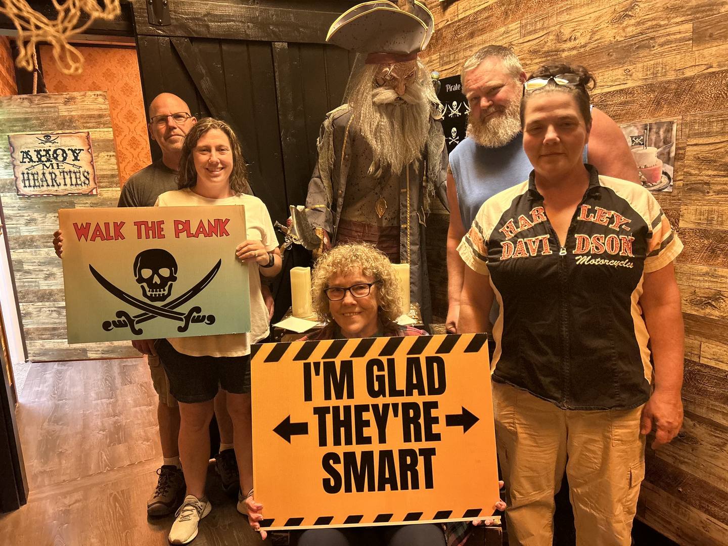 Cursed ship set piece inside the Dogfish Briggins escape room, Vancouver Mall